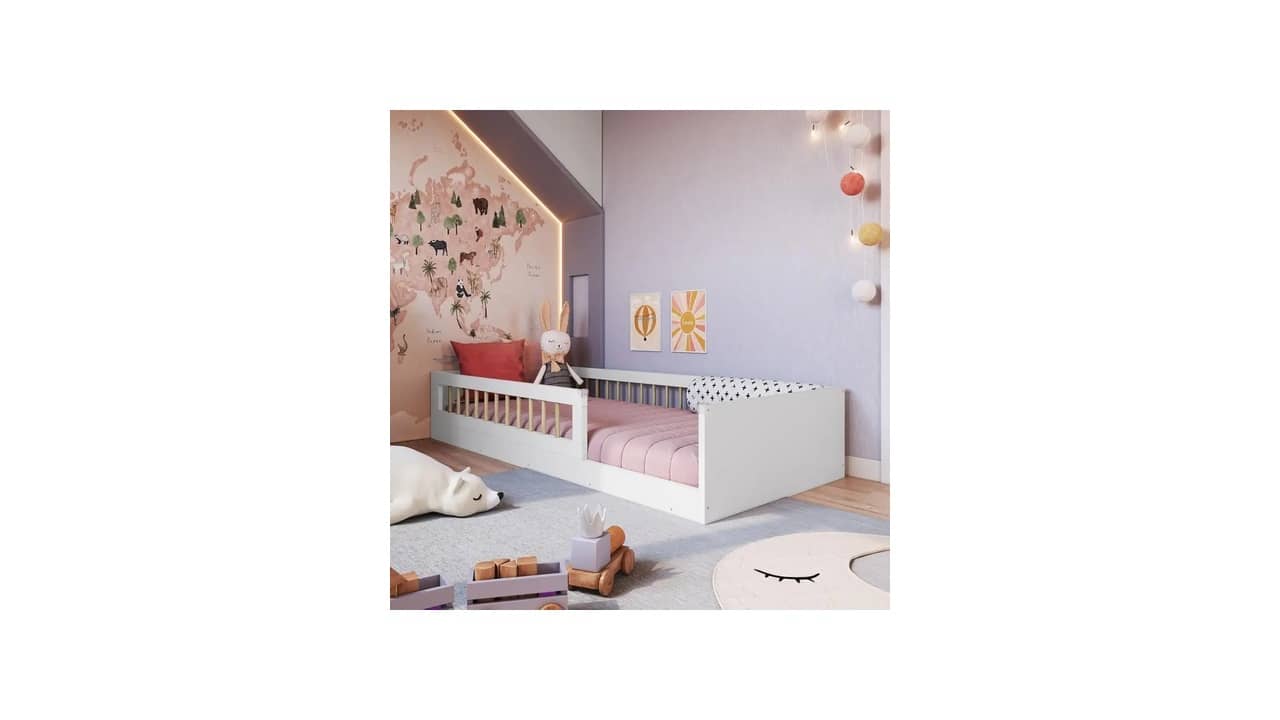 Cama Infantil: As 10 Melhores Opções Montessorianas com Grade de Proteção