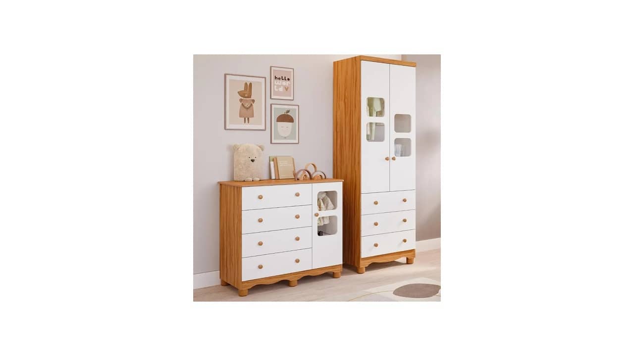 Cômoda e Guarda-roupa para Quarto de Bebê: As 10 Melhores Opções