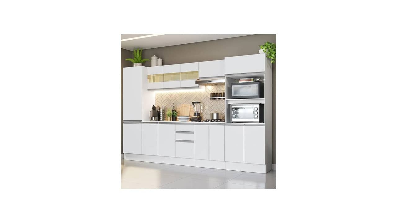 Cozinha Modulada Completa em MDF: As 10 Melhores Opções do Mercado