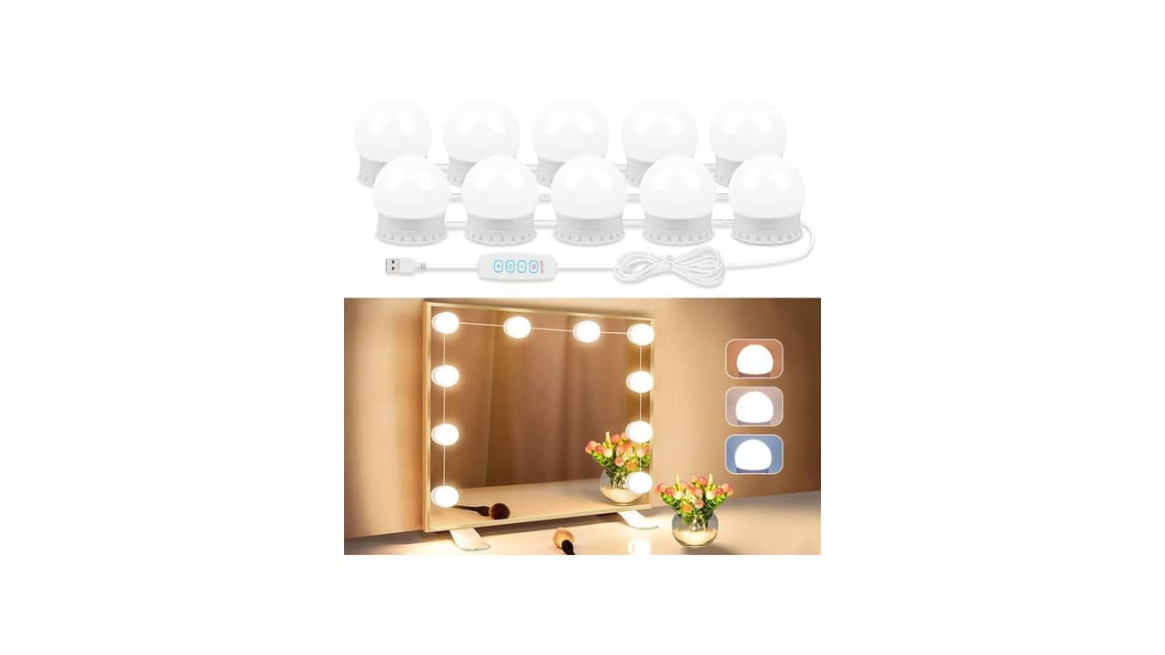 Luz para Espelho de Maquiagem e Penteadeira: As 10 Melhores Opções para Maquiagem Profissional