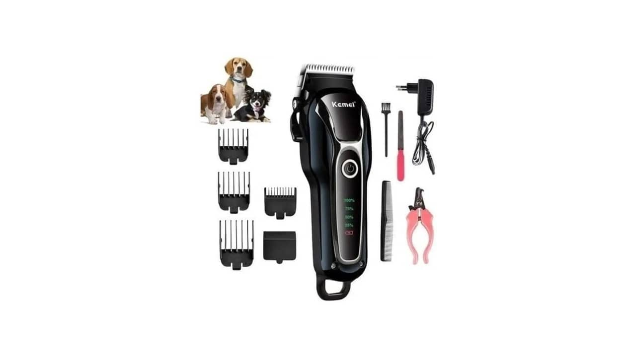 Máquina de Tosa para Cachorro Profissional: Aparador Silencioso e Recarregável