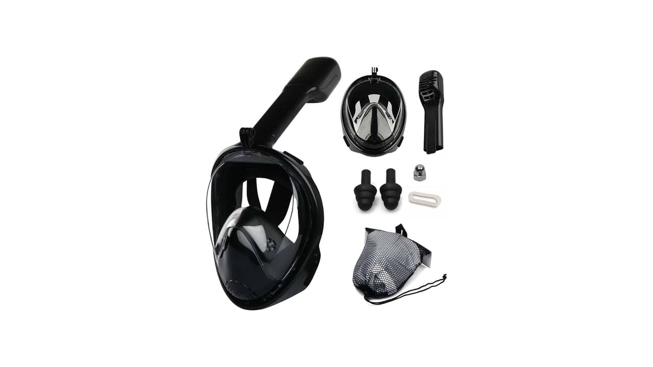 Máscara de Mergulho Snorkel Full Face: A Melhor Opção com Suporte Gopro