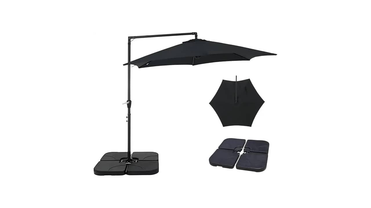 Ombrelone Lateral com Base e Manivela: A Escolha Certa para Sua Varanda