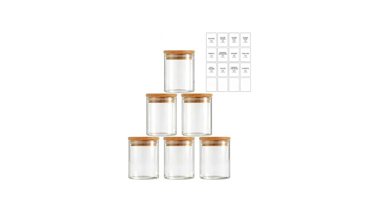 Pote de Vidro Hermético com Tampa de Bambu: As 10 Melhores Opções para Sua Cozinha