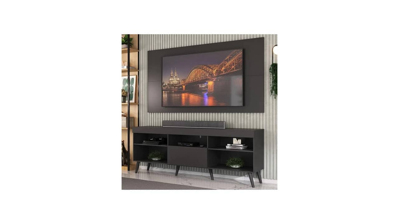 Rack com Painel para TV: As 10 Melhores Opções para Design e Armazenamento